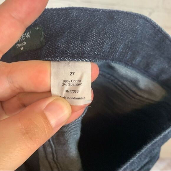 J Crew Factory Tooth Pick Dark Wash Skinny size 27 - Picture 10 of 10